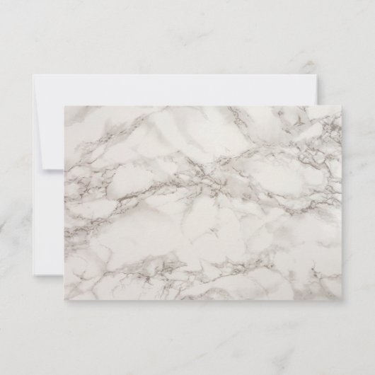 RSVP Faux Marble Alabaster Taupe Tan Abstract Kaartje (Achterkant)
