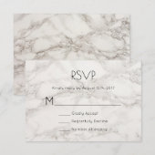 RSVP Faux Marble Alabaster Taupe Tan Abstract Kaartje (Voorkant / Achterkant)