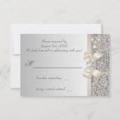 RSVP Faux Silver Sequins Light Champagne Bow (Achterkant)