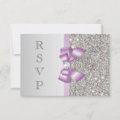 RSVP Faux Silver Sequins Lila boog (Voorkant)