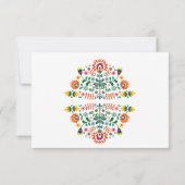 RSVP Feest Mexicaanse Print Kaarten Lime Trouwfees Kaartje (Achterkant)