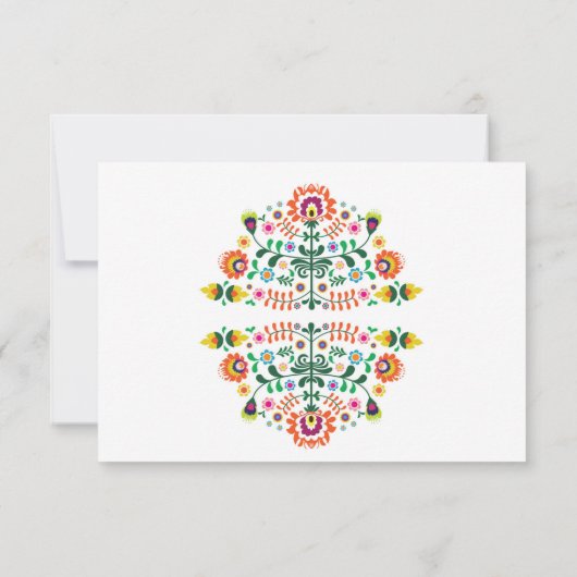 RSVP Fiesta Mexicaanse Printkaarten Huwelijksfeest Kaartje (Achterkant)