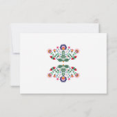 RSVP Fiesta Mexican Print Card Red Wedding Party (Achterkant)