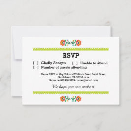 RSVP Fiesta Mexican Print Cards Limoen Wedding Par
