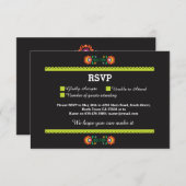 RSVP Fiesta Mexican Print Cards Wedding Party (Voorkant / Achterkant)