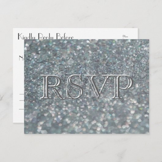 RSVP | fijngemaakte parels Uitnodiging Briefkaart (Voorkant / Achterkant)