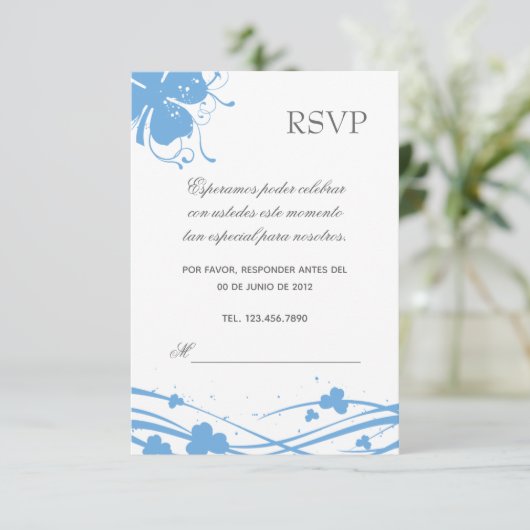 RSVP Floral-02 - Invitación Boda Kaartje (Staand voorkant)