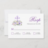 RSVP Floral Lavender First Heilige Communie (Voorkant)