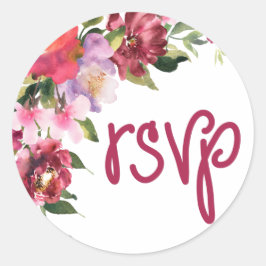 RSVP florale Sticker