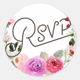 RSVP florale Sticker