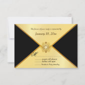 RSVP Formal Gold Black 50th Birthday Jubileum (Achterkant)