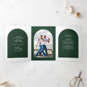 RSVP Foto van GREEN Wedding Invite Program Menu (Binnen)