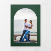 RSVP Foto van GREEN Wedding Invite Program Menu (Cover)