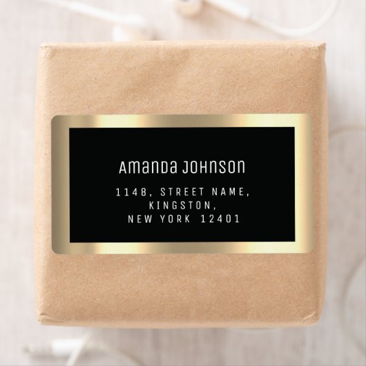 RSVP Framed Boutique Online Black Gold Lijst Etiket (Insitu)