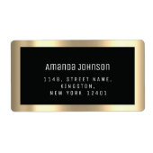 RSVP Framed Boutique Online Black Gold Lijst Etiket (Voorkant)