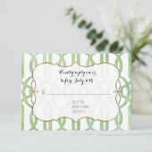 RSVP Garden Trellis Pattern Green Modern Simple (Staand voorkant)