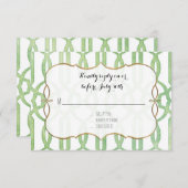 RSVP Garden Trellis Pattern Green Modern Simple (Voorkant / Achterkant)