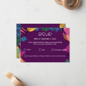 RSVP-gast Notitiekaartje (Voorkant / Achterkant in situ)