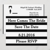 RSVP gasten en maaltijd opties Kaart (Voorkant / Achterkant)