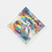 RSVP Gay lesbian Rainbow Rings Servet (Hoek)