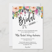 RSVP-gegevens van Boho Vrijgezellenfeest QR-code Kaart (Voorkant)