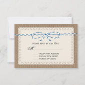 RSVP geïnspireerd door bunkerlaag en blauw papierk (Voorkant)