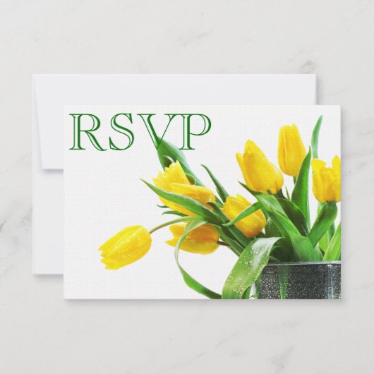 RSVP Gele Tulp Kaart (Voorkant)