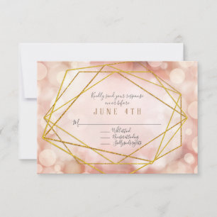 RSVP Geometrische Polygon Bokeh Twinkling Lights P Kaartje