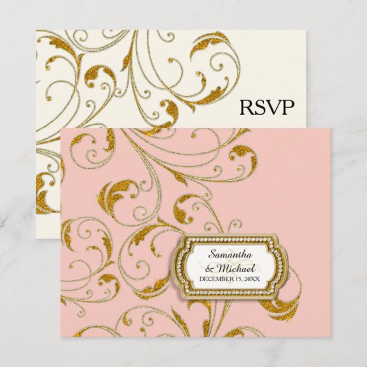 RSVP Glam Old Hollywood Regency Black Stropdas Eve (Voorkant / Achterkant)