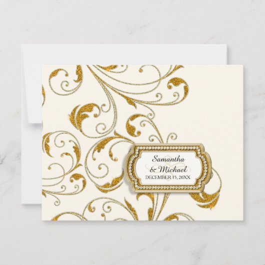 RSVP Glam Old Hollywood Regency Black Stropdas Eve (Voorkant)