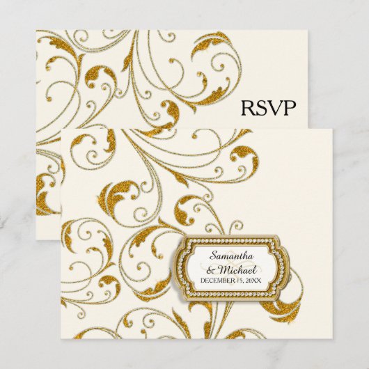 RSVP Glam Old Hollywood Regency Black Stropdas Eve (Voorkant / Achterkant)