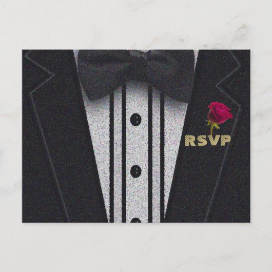 RSVP | glittersmoking Uitnodiging Briefkaart (Voorkant)