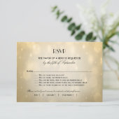 RSVP Gold Bokeh (Staand voorkant)