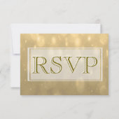 RSVP Gold Bokeh Kaartje (Achterkant)