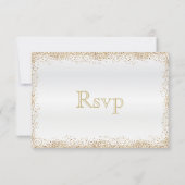 RSVP Gold Confetti en White Satin (Achterkant)