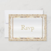 RSVP Gold Confetti en White Satin (Achterkant)