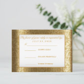 RSVP Gold Damask en White (Staand voorkant)