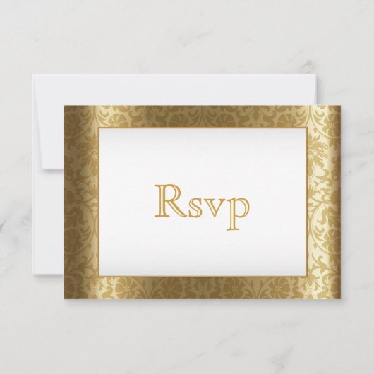 RSVP Gold Damask en White (Achterkant)
