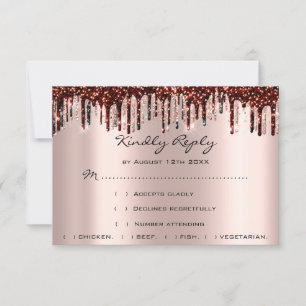 RSVP Gold Drids Burgundy Bridal Roos
