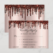 RSVP Gold Drids Burgundy Bridal Roos (Voorkant / Achterkant)