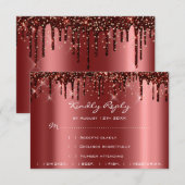 RSVP Gold Drids Burgundy Vrijgezellenfeest (Voorkant / Achterkant)