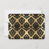 RSVP Gold Leaf look Damask Scroll Formal Wedding (Achterkant)
