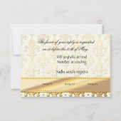 RSVP Gold Wedding Jubileum, Fleur de Lis (Achterkant)