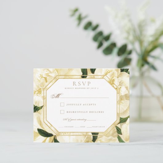RSVP * Golden Blooms * (Staand voorkant)