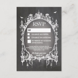 RSVP Gothic Lijst Rustic Halloween Kaarten