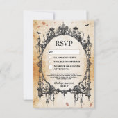 RSVP Gothic Lijst Rustic Halloween Kaarten (Voorkant)