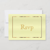 RSVP Goud en Bleek Geel Satijn (Achterkant)