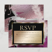 RSVP | Goud metallisch chassis 2 Kaart (Voorkant / Achterkant)