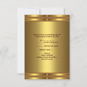 RSVP Goud op Goud Reactie Kaartje (Achterkant)
