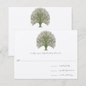 RSVP Groene ruitkorenboom Kaartje (Voorkant / Achterkant)